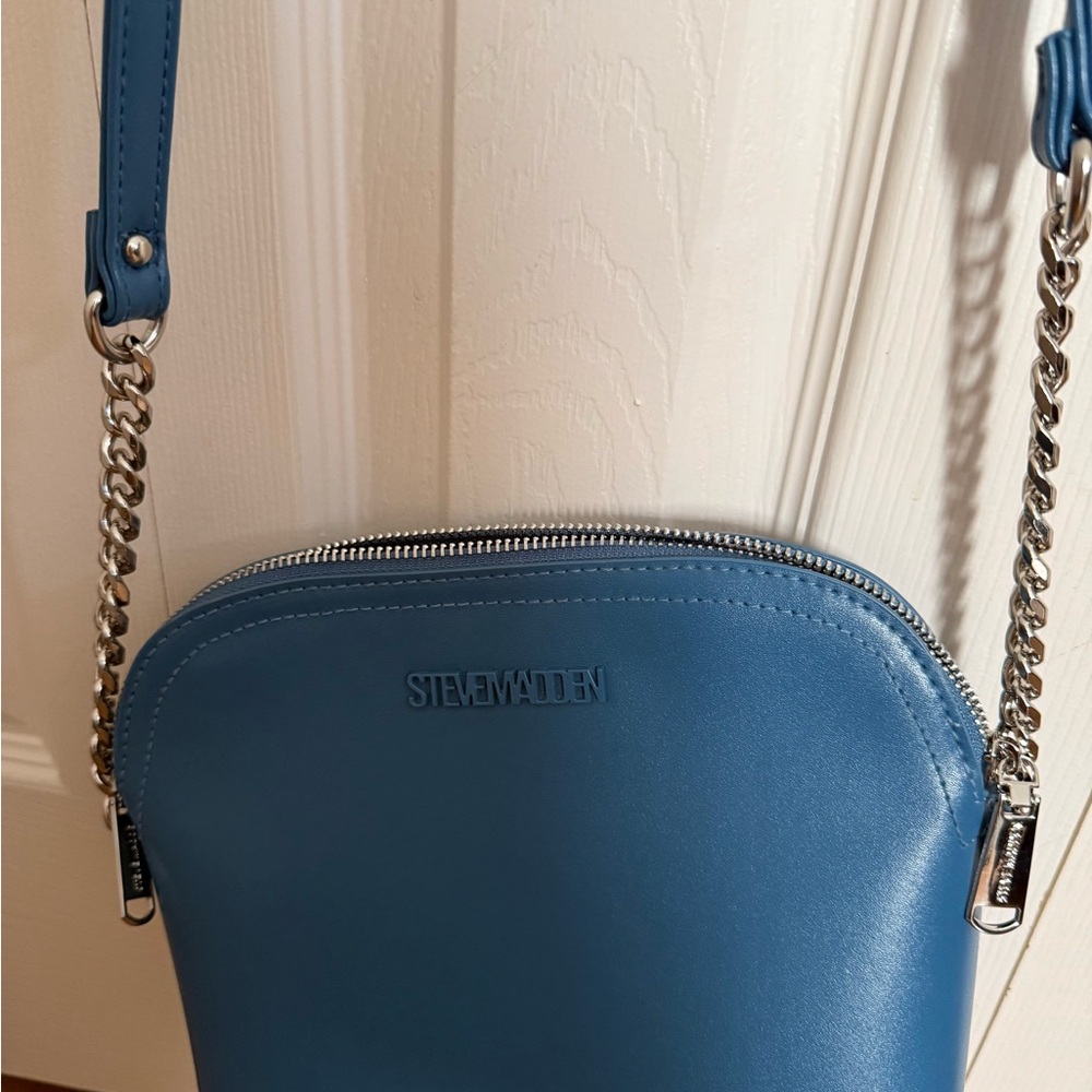 Steve Madden Teal Crossbody Bag with Chain Strap